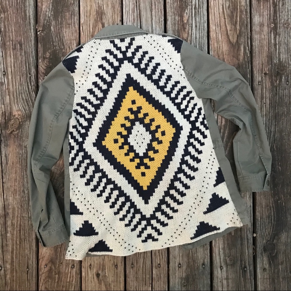 Blu Pepper Aztec Military Jacket